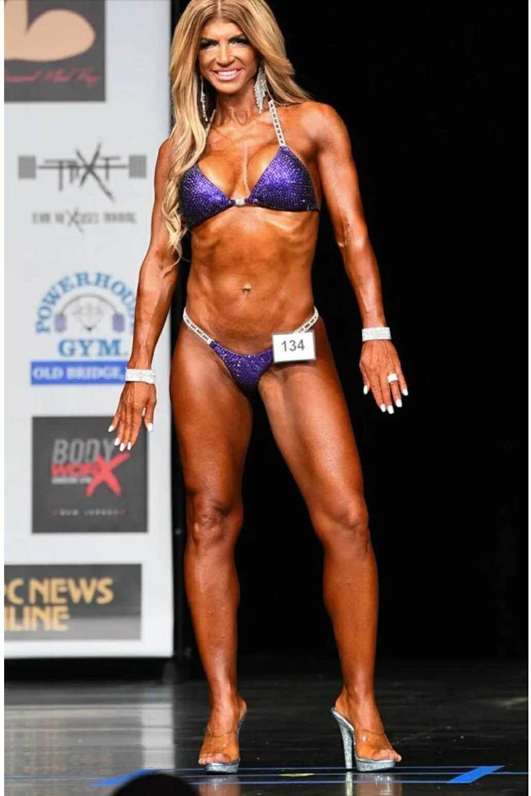 PHOTOS — #RHONJ Star Teresa Giudice Debuts Man-Like Bikini Body at 1st Bodybuilding Competition!