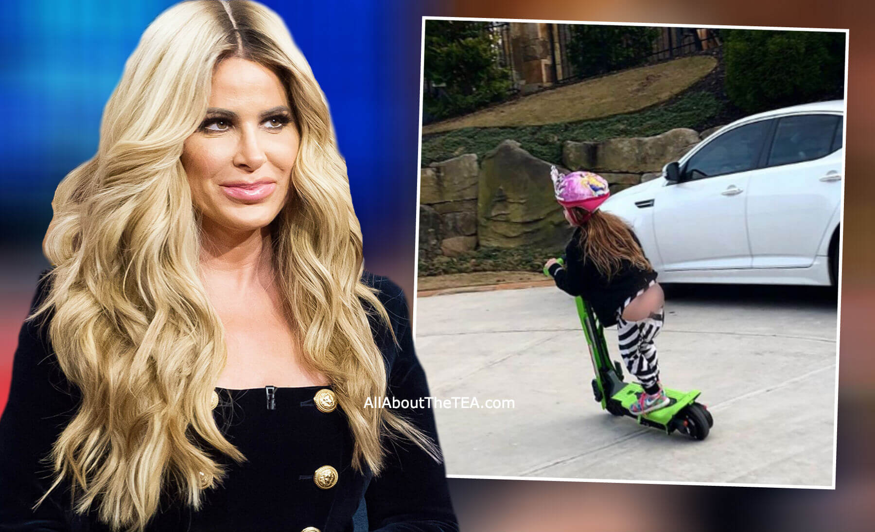 Kim Zolciak Exposes Her Daughters Bare Butt To Sex Predators photo