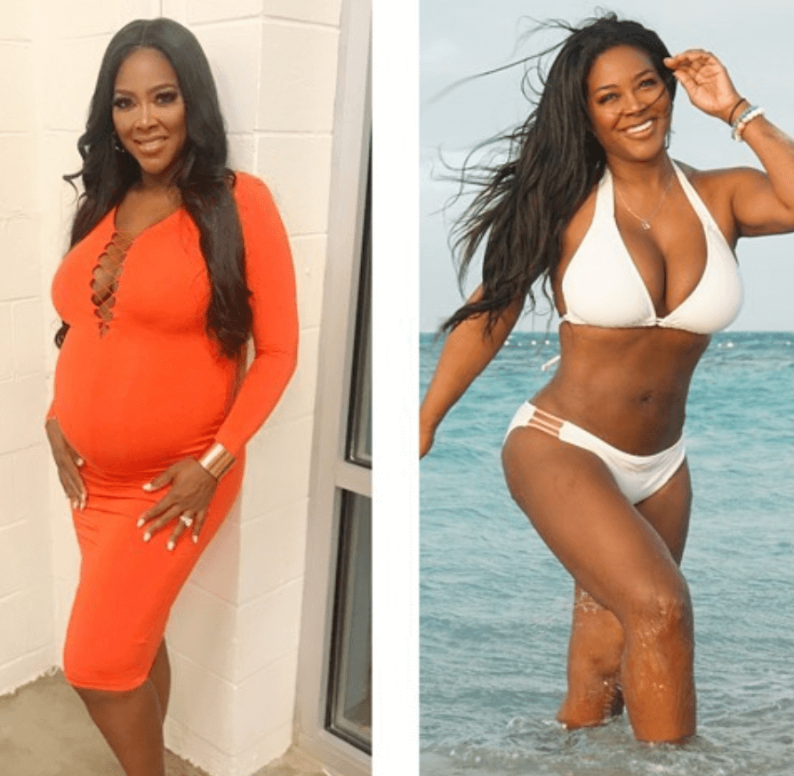 Kenya Moore Reveals Highly Suspicious “Snap Back” Body 3 Months After Pregnancy!