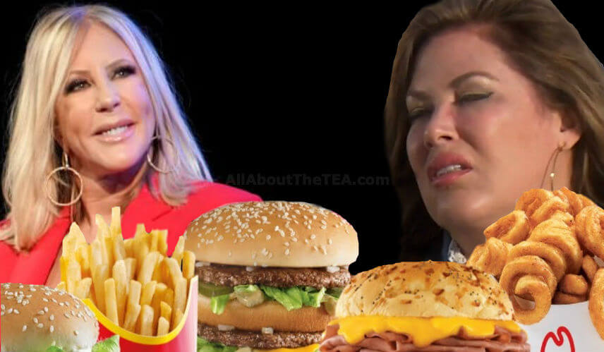 Plus Size Emily Simpson Pulls Arby’s & McDonald’s Into Her Age Shaming Feud With Vicki Gunvalson!