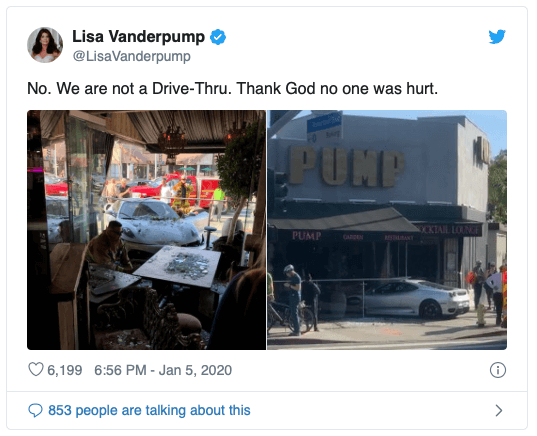 Ferrari Crashes Into Lisa Vanderpump's West Hollywood Restaurant