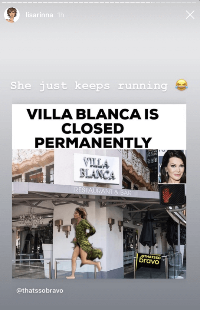 Lisa Rinna Mocks Lisa Vanderpump Over Villa Blanca Closing