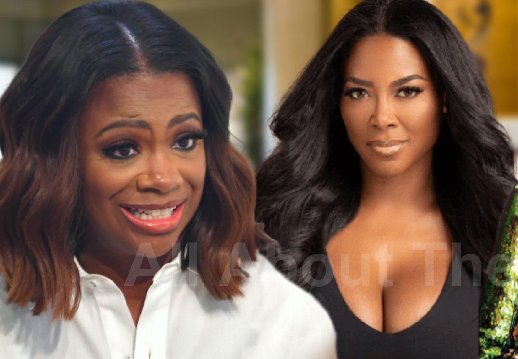 Kenya Moore and Phaedra Parks FRIENDS Again, Kandi Not Handling The Betrayal Too Well! pic pic