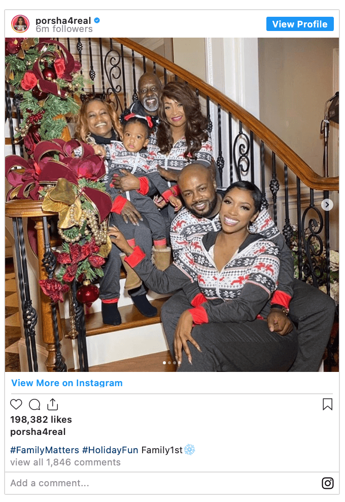 Rhoa S Porsha Williams Ex Fiance Dennis Hugged Up In Cozy Family Photos Sparking Rekindled Rumors