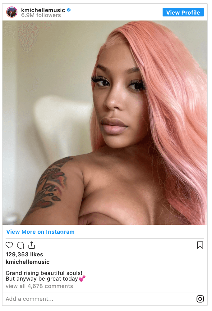 K. Michelle Dragged By Fans For Alleged Full Face Transplant You