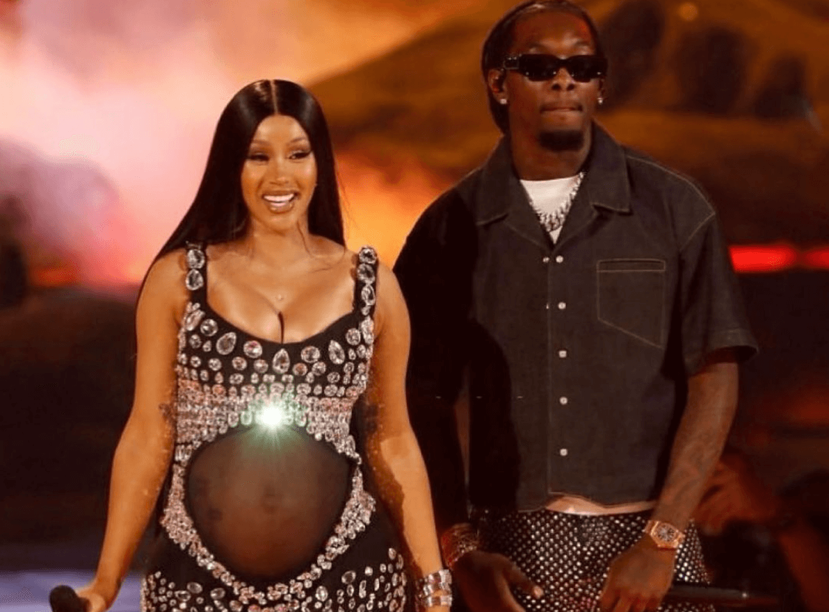Cardi B Goes TOPLESS In Maternity Shoot With Offset!