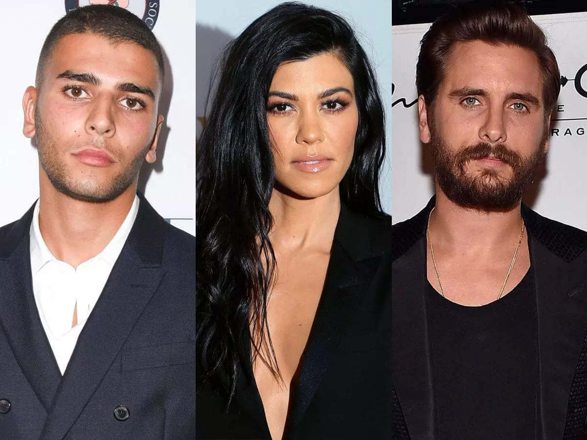 Kourtney Kardashian and ex Scott Disick emerge from the same house