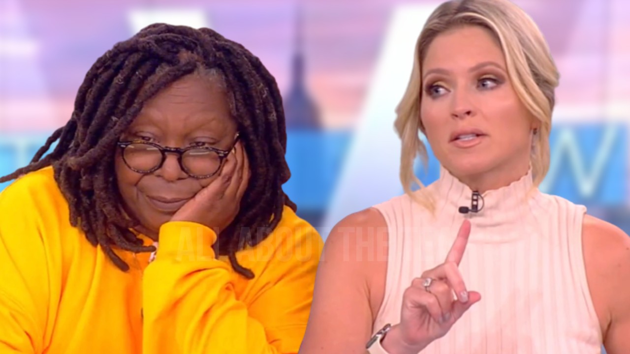 The View S Sara Haines Scolds Whoopi Goldberg During Live Show