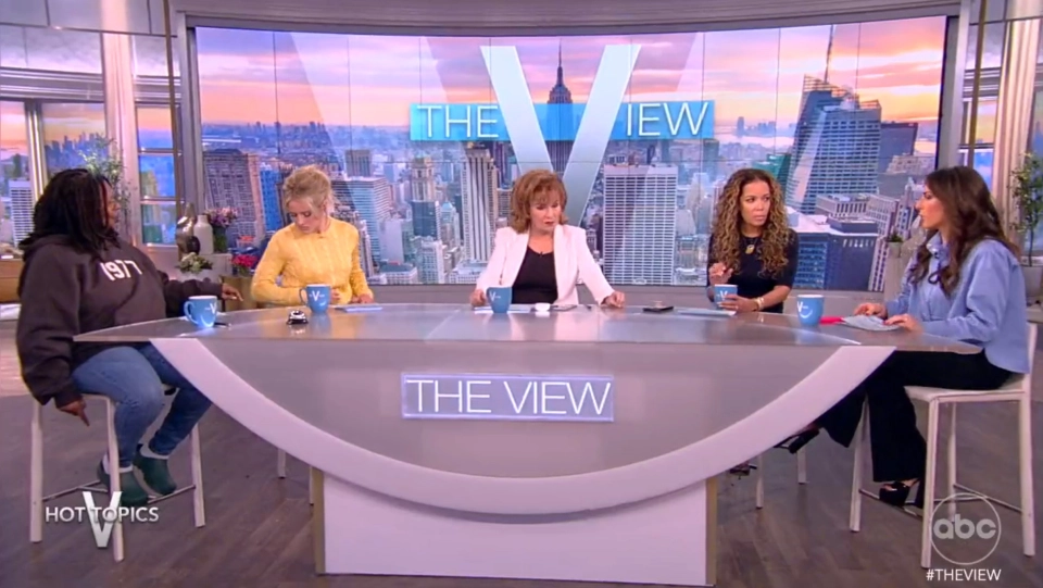 The View S Sara Haines Scolds Whoopi Goldberg During Live Show