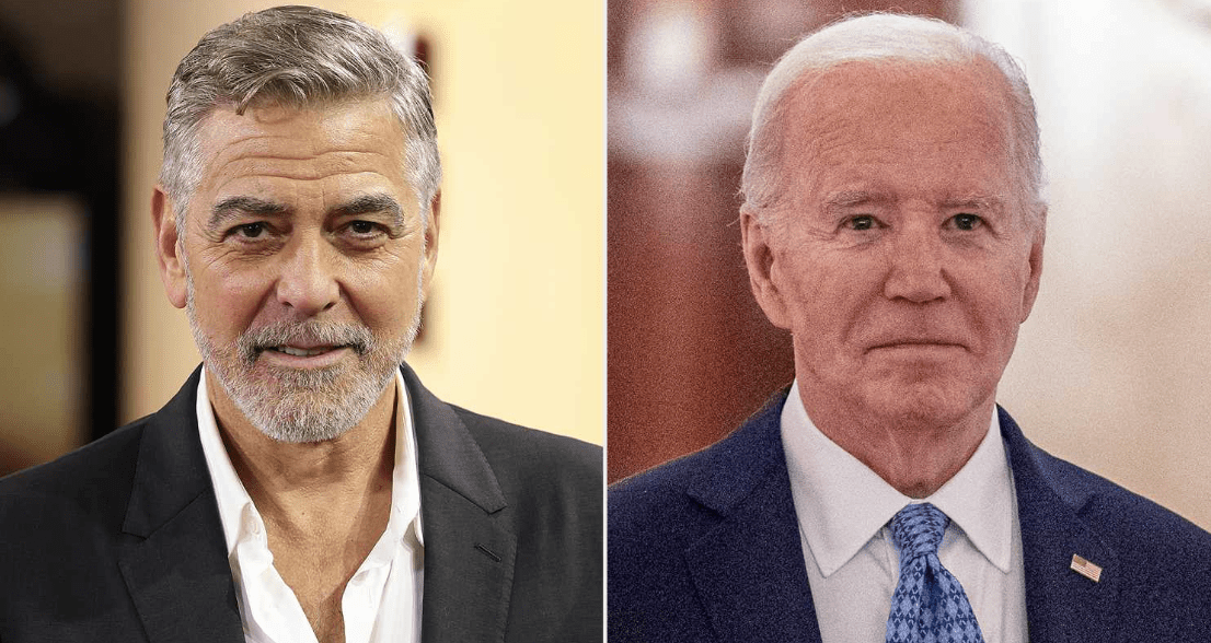 George Clooney and President Joe Biden