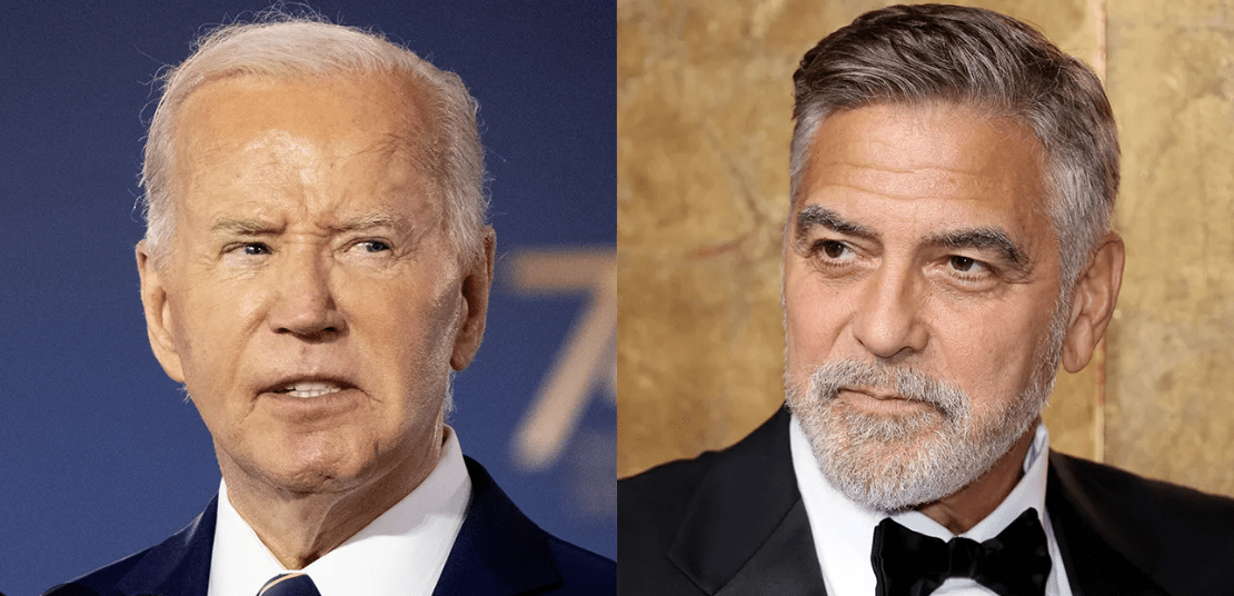 George Clooney and President Joe Biden