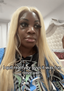 Diamond The Body Announces Her Exit from Reality TV, Admits Her On