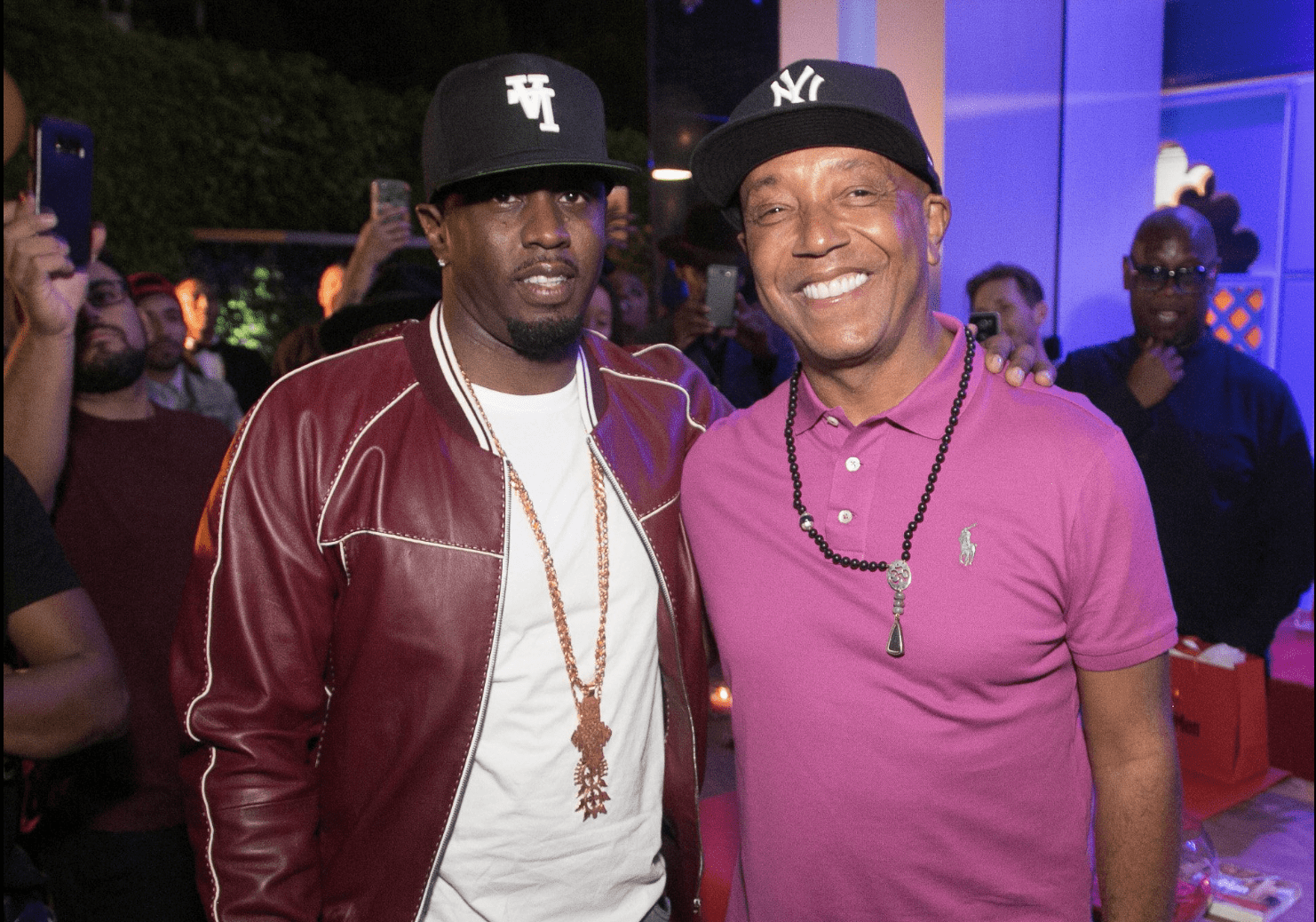 Diddy and Russell Simmons