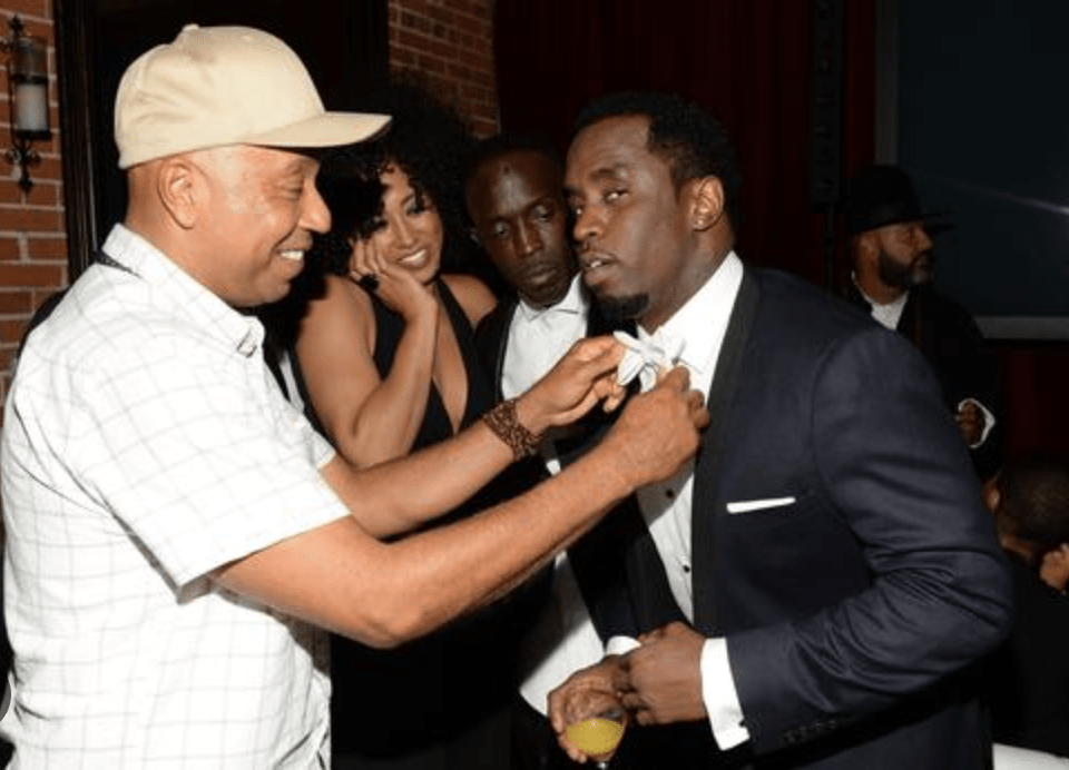 Diddy and Russell Simmons