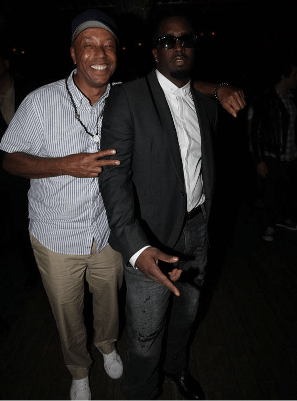 Diddy and Russell Simmons