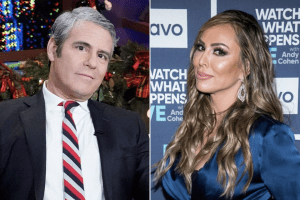 Kelly Dodd and Andy Cohen