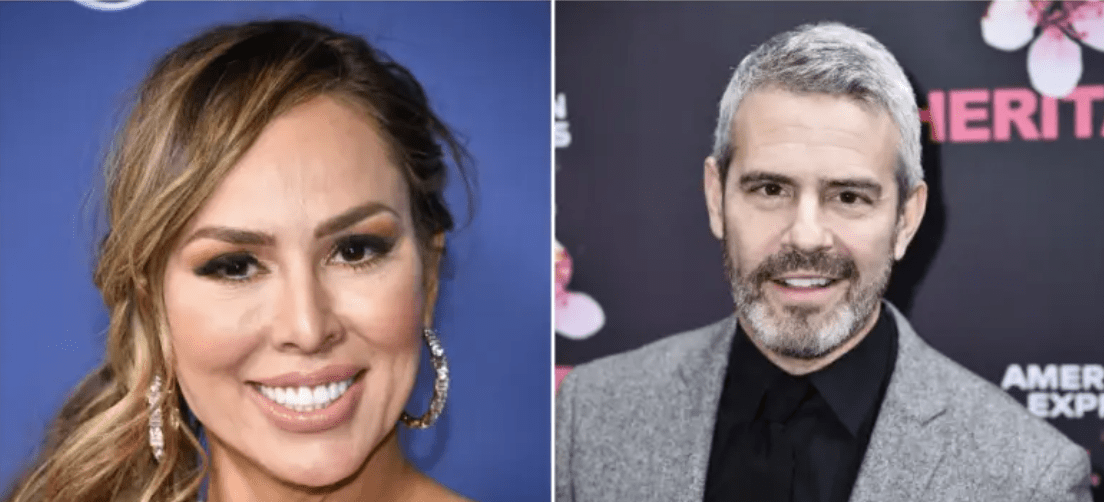 Kelly Dodd and Andy Cohen